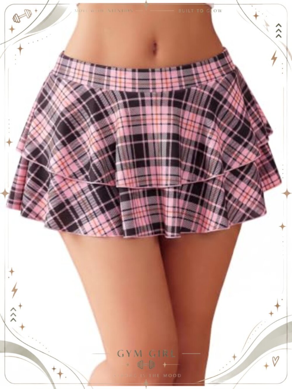 Avidlove Pleated Ruffle Mini Skirt Lingerie Sleepwear